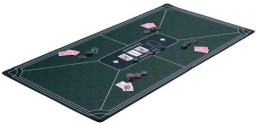 Mata do pokera zielona 118x59cm