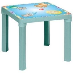 Stolik plastikowy pastel turkus