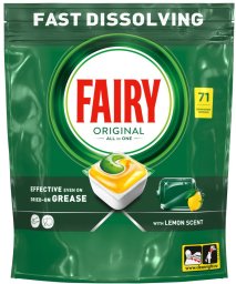 Fairy Kapsułki do zmywarki Original All In One Cytryna 71 szt.