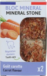 Zolux ZOLUX Kostka mineralna dla małych ssaków NUTRIMEAL 3 z marchewką 2 x 200g