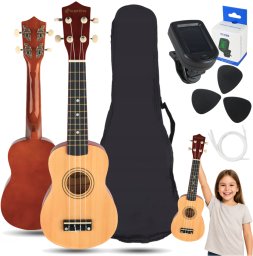 LUNA GUITARS SUPRIMO UK21 SET NW ukulele sopranowe 21" naturalny