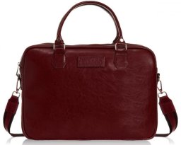 BORDOWA SKÓRZANA TORBA NA LAPTOP SOLOME SIENNA