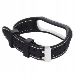 Pasek z elastomeru LIFESTYLE do XIAOMI Mi Band 5 / 6 czarny (03)