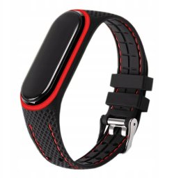 Pasek z elastomeru LIFESTYLE do XIAOMI Mi Band 7 czarny (04)