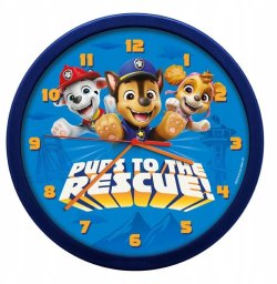Kids Euroswan Zegar Ścienny Na Ścianę Duży 25cm Dla Dziecka Dzieci Psy Patrol / Paw20002