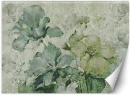 Feeby Fototapeta Zielone kwiaty akwarela 450x315 xxl