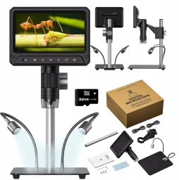 MIKROSKOP EKRAN 7" 1200x 12MP LCD WINDOWS MacOS PC