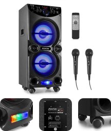 Kolumna Fenton Aktywna kolumna karaoke 2x 10" LED LIVE2104 one size