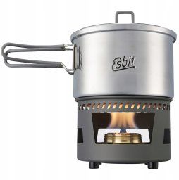 Zestaw do gotowania Esbit Cookset with Alcohol Burner 1500 ml - steel