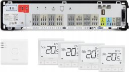 Salus SALUS StartPack Premium RF - zestaw bezprzewodowego sterowania ogrzewaniem podłogowym z zarządzaniem przez Internet: KL08RF230V,  UG800, 4 x SQ610RF