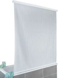 Wenko Zasłona prysznicowa Blind, z paskami, 132 x 240 cm, WENKO