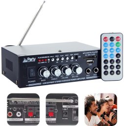 Party Light&Sound Wzmacniacz karaoke 2x 25W PLS1250USB-RC one size