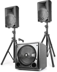 Kolumna Vonyx Zestaw nagłośnieniowy 2.1 2x kolumna 8'' subwofer 12'' statywy one size