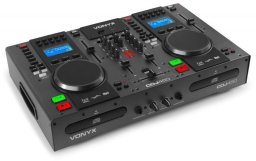 Odtwarzacz CD Vonyx Podwójny odtwarzacz CD MP3 USB BT CDJ450 one size