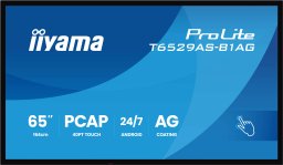 IIYAMA T6529AS-B1AG 165,1cm 65Zoll All-In-One Interactive Display 3840x2160 4K UHD 4GB RAM 32GB Storage Android 14 2xHDMI+USB-C