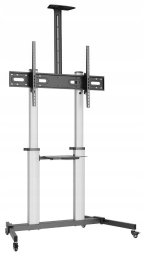 MOBILNY STOJAK+UCHWYT DO TV 60-100" 100KG S-15-AL ART Vesa max 1000x600 HEAVY DUTY