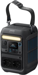 Ładowarka solarna Anker SOLIX C300X - Przenośna elektrownia - Prąd zmienny 220-240 V - 300 Watt - Lithiumeisenphosphat - 288 Wh - Wi-Fi, Bluetooth - Wyjścia: 7 - z przenośnym panelem słonecznym PS60