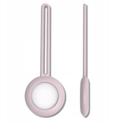 SILIKONOWE ELASTYCZNE ETUI BRELOK ZAWIESZKA DO LOKALIZATORA APPLE AIRTAG RÓŻOWY