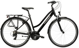 Rower Kross TRANS 1.0 czarny-srebrny połysk damski 17"