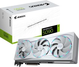 Karta graficzna Gigabyte AORUS GeForce RTX 5090 Stealth ICE 32GB GDDR7 DLSS4 (GV-N5090AORUSST ICE-32GD)