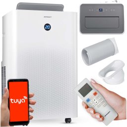 Klimatyzator przenośny 14000 BTU osuszacz grzanie WiFi 37l/24h Berdsen BD-583