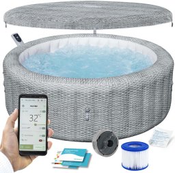 SPA ogrodowe Bestway Dmuchane SPA Lay-Z Bali Grey 6 osobowe 6001N