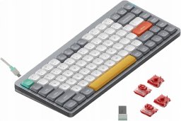 Klawiatura Nuphy - Air75 V2 Wireless Mechanical Keyboard - Bezprzewodowa Klawiatura Mechaniczna Slim Lunar Gray Cowberry