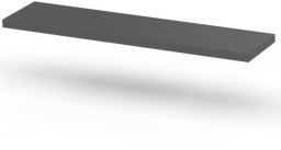 Półka Wisząca Ścienna Na Książki Dla Dzieci Szara Mat Hugo 60cm Loftowa