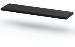 Półka Wisząca Ścienna Na Książki Dla Dzieci Czarna Hugo 60cm Loft Salon