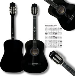 Salvador Cortez SUPRIMO CGS1 BK gitara klasyczna 4/4 czarna do nau