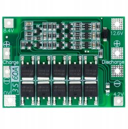 Rosfix MODUŁ ŁADOWANIA PCM PCB LI-ION 18650 3S Z BALANSEREM 60A ZABEZPIECZENIE HQ