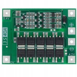 Rosfix MODUŁ ŁADOWANIA PCM PCB LI-ION 18650 3S BALANCE 12,6V 40A ZABEZPIECZENIE HQ