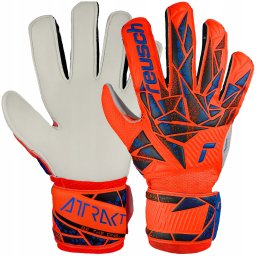 Reusch Attrakt Solid Junior 7,5 pomarańczowe