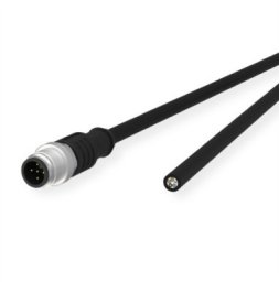 Kabel czujnika/siłownika METZ CONNECT M12, kod A, wtyczka prosta M12 - wolny koniec kabla, nieekranowany, 5-stykowy, PUR, 1 m