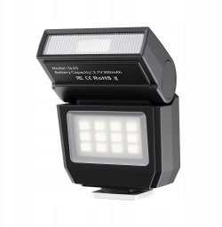 Lampa błyskowa Ulanzi Lampa Błyskowa + Panel Led Sl03 Gn8 Stopka Iso Aparat Kamera Telefon / Sl03 Spark Lite / L200