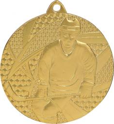 Tryumf Medal złoty- hokej - medal stalowy (MMC6750/G)