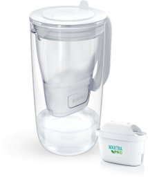 Dzbanek filtrujący Brita Glass 2,5L szary + 1 wkład Maxtra Pro Pure Performance