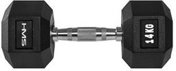 HMS Hantel Hex Pro gumowany 1 x 14 kg