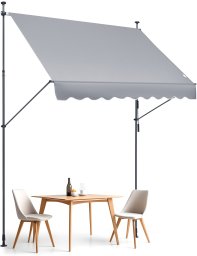 Vevor Markiza Tarasowa 250 x 120 cm z Korbką Ręczną