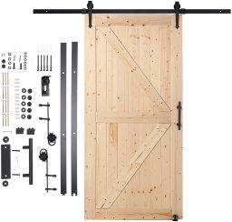 Drzwi przesuwne drewniane wewnętrzne 76x107 cm z zestawem montażowym