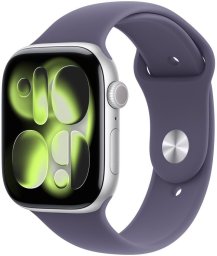 Smartwatch Apple Watch 11 GPS 42mm Silver Alu Sport Band S/M Fioletowy  (MEU64ET/A)