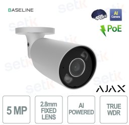Kamera IP Ajax Ajax Kamera HL - tuba BulletCam (5 Mp/2.8 mm) (8EU) - biały
