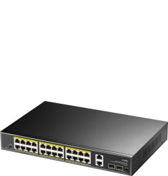Cudy GS1026PS2 łącza sieciowe Nie zarządzany Gigabit Ethernet (10/100/1000) Obsługa PoE Czarny