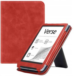 Strado Etui Strap z uchwytem i podstawką do PocketBook Verse Pro 629 634 Czerwone