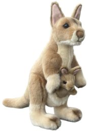 Dubi Kangur z młodym 30cm