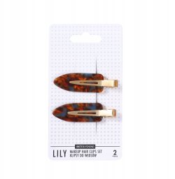 SISTER YOUNG_Lily Makeup Hair Clips Set klipsy do włosów Blue Coffee 2szt