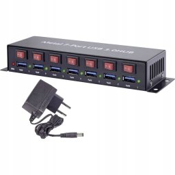 HUB USB Renkforce Hub USB 3.2 Gen 1 (USB 3.0) Renkforce RF-3269622, 7 x USB 3.2 Gen 1 (USB 3.0)