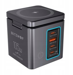 Ładowarka sieciowa Blitzwolf BW-i113 GaN USB-A, 3xUSB-C 105W