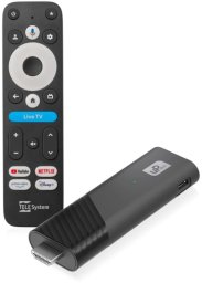 Odtwarzacz multimedialny Tele System Odtwarzacz multimedialny SMART BOX Stick TELE System UP, Google TV 4K UHD