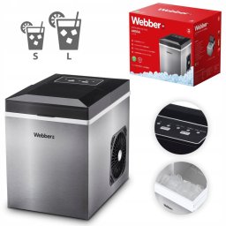 Kostkarka do lodu domowa maszyna do kostek kuszony lód 10 kg 165W WEBBER EDUKAMP